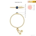 thumbnail image 4 of ANGARA Natural Bezel-Set Round Sapphire Bolo Ring in 14K Yellow Gold for Women (Size-3mm) | September Birthstone, Birthday, Anniversary, Jewelry Gift for Women | Natural Blue Sapphire Ring, 4 of 9