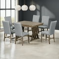 Churanty 7Piece Extendable Dining Table Set, Farmhouse Kitchen Set
