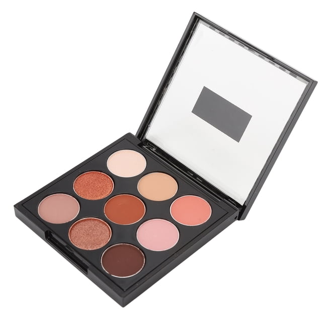 Sala de ojos 9 Color Paleta de Sombras de ojos mate Matte Color de la Tierra Color Naranja High Saturaciónón Paleta de Sombras de Ojos de Maquillaje Portátil