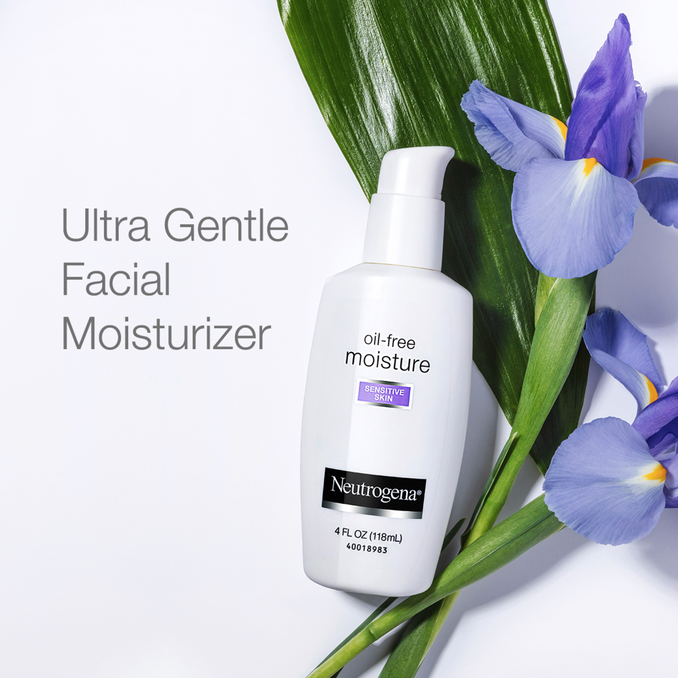 Neutrogena, Oil Free Moisture, Ultra-Gentle Face Moisturizer, Sensitive Skin Care, 4 fl oz (118 ml) - image 4 of 15