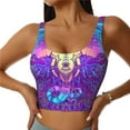 thumbnail image 2 of Uemuo Elephant in Tribal Style Pattern Women's Sports Bra - High Impact Support, Breathable, and Comfortable Athletic Bra for Running, Yoga, and Workouts, 2 of 9