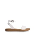 thumbnail image 2 of Dream Pairs Elena-5 Sandalias Planas para Mujer con Hebilla Blanca, 2 of 8