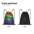 thumbnail image 5 of Easygdp Pride Rainbow Drawstring Backpack, Beach Sackpack, Travel Sackpack Lightweight for Sports, Gym, Travel, Swimming - Small, 5 of 9
