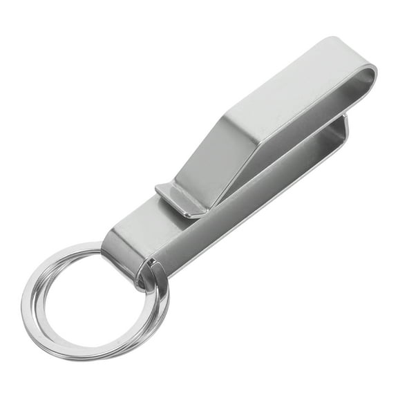 Stainless Steel Keychain for Men 1 Set Car Key Holder with Metal Belt Keychain