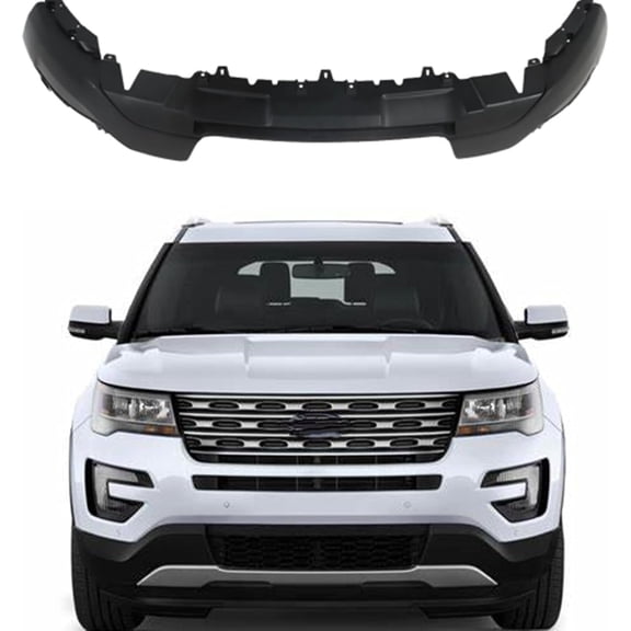 LABLT Front Lower Bumper Cover Primed Replacement for Explorer 2016 2017 FO1095261C FB5Z17D957AA Without Tow Hook Hole