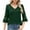 Khaki, variant on Uaswgudfs Tees for Women Trendy 3/4 Fold Sleeves Tops Dressy Casual Business Work Blouses Solid Color Chiffon Office Shirts