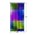 thumbnail image 5 of Blue and Purple Checkered Pattern Modern Waterproof Shower Curtain Set with 12 Hooks, Washable Decorative Bathroom Shower Curtain, 5 of 6