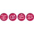 thumbnail image 2 of Darling Souvenir Candy Favor Bridal Shower Party Theme&nbsp;chocolate&nbsp;Stickers 190 Pcs-Burgundy, 2 of 2
