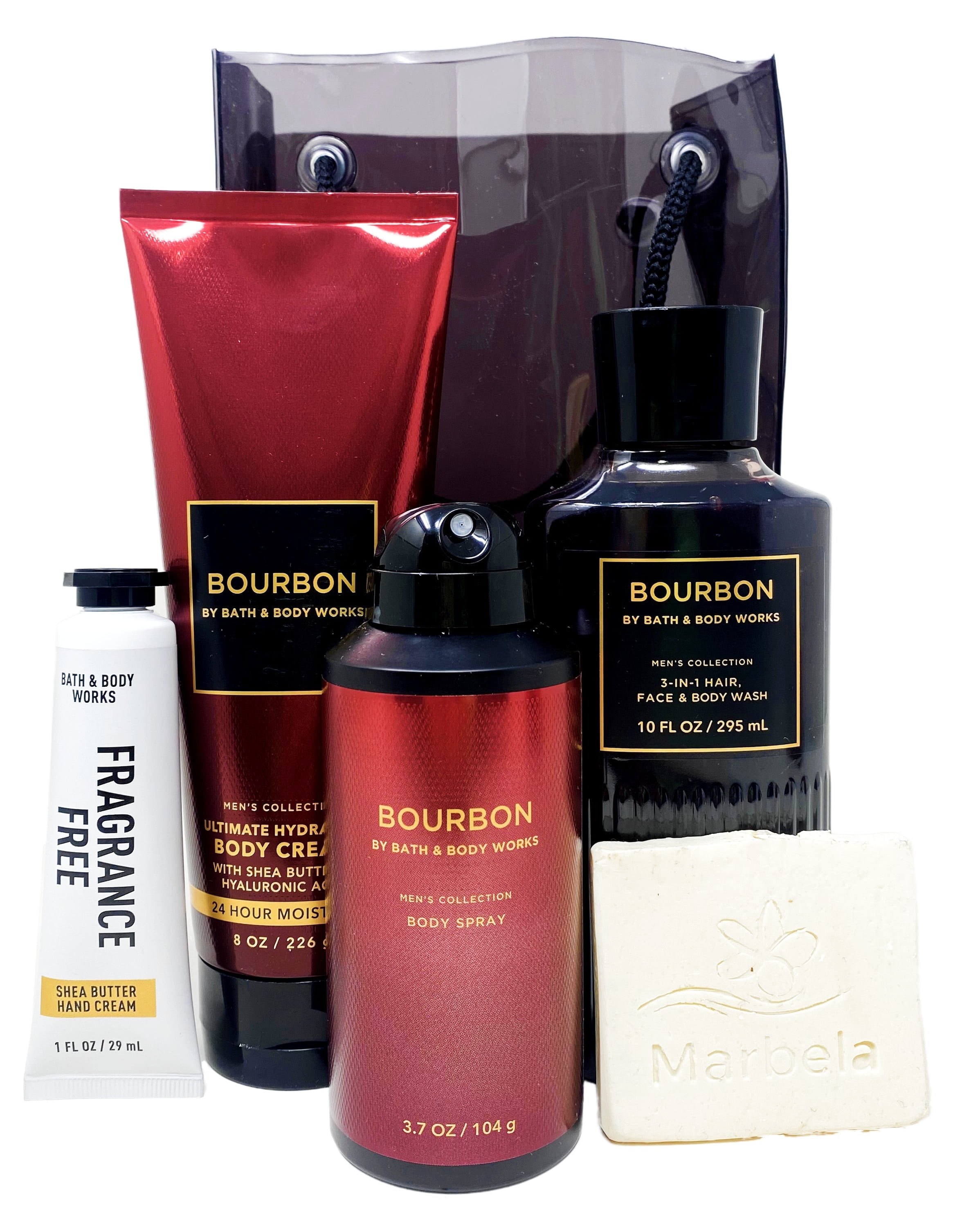 Bath & Body Works Men's Collection Bourbon Travel Gift Bag