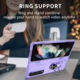 thumbnail image 4 of For Samsung Galaxy Z Fold4 5G Case Rotate Ring Kickstand Hard PC Protective Phone Cover, 4 of 5