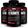 (3 pack) (3 pack) Force Factor Test X180 Ignite Testosterone Booster, 120 Ct