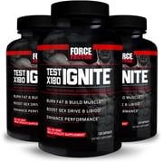 (3 pack) (3 pack) Force Factor Test X180 Ignite Testosterone Booster, 120 Ct