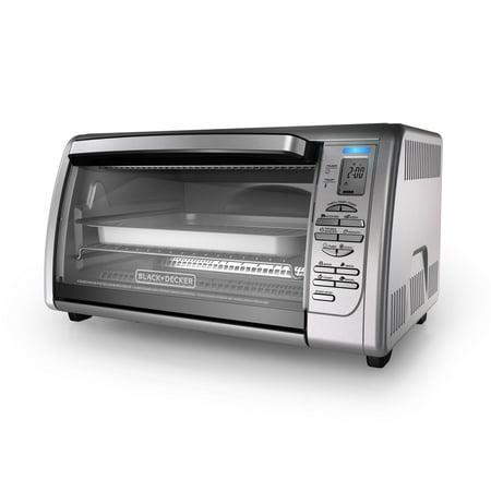 BLACK+DECKER Countertop Convection Toaster Oven, Stainless Steel,