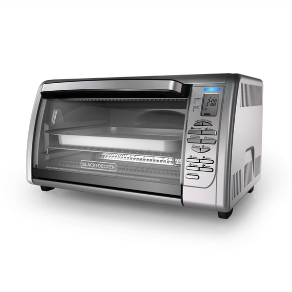 BLACK DECKER Countertop Convection Toaster Oven, Stainless Steel, CTO6335S