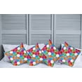 thumbnail image 2 of Ambesonne Colorful Throw Pillow Cover 4 Pack, Retro Mosaic Triangle, 16", Multicolor, 2 of 7