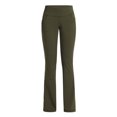 thumbnail image 2 of Women Slightly Flare Yoga Pants Wide-Leg Elastic High Waist Casual Seamless Leggings Fashion Sports Stretch Trousers, 2 of 3