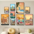 thumbnail image 2 of Dubai City Poster Skyline and Palm Beach Travel Wall Print Home Decoration, UNFRAMED 24x36, 2 of 6