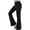 Black, variant on CQONEPT Girls Flare Leggings with Slits Wide Leg Yoga Pant Ice Silk Workout Gym Bell Bottom Pants for Teen 2-13 Years Gray 2-3Years
