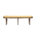 thumbnail image 3 of Zentique ZEN03 E272 J Michel Tufted Bench, Yellow Linen - 62 x 20 x 16 in., 3 of 4