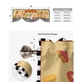thumbnail image 5 of Kitchen Cook Vegetables Meat Dessert Plaid Window Curtain Kitchen Cabinet Coffee Tie-Up Valance Curtain Rod Pocket Short Curtain, 5 of 6