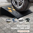 thumbnail image 2 of VEVOR Rubber Curb Ramp 1or2 Pack Rise Height Heavy-Duty 33069 lbs/15 T Capacity Threshold Ramps 19" x 13" x 5"(2Pack), 2 of 5