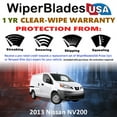 thumbnail image 2 of 2013 Nissan NV200 Beam Wiper Blades Wipers w/1yr Warranty (Set of 2), 2 of 5