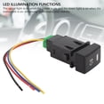 thumbnail image 4 of Interruptor De Botón De 4 De 12 V, Interruptor De Botón De Luz Antiniebla, Conexión Estable ABS Para DRL, 4 of 7