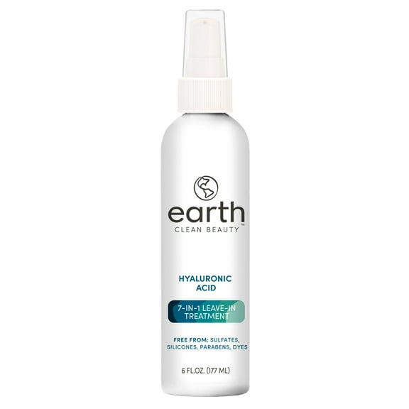 earth Clean Beauty 7-in-1 Leave-In Treatment with Hyaluronic Acid, 6 fl oz.