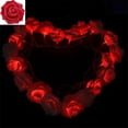 thumbnail image 3 of Guirnalda de luces LED artificiales con forma de rosa, guirnalda de luces navideñas, decoración para bodas, hogar, habitación, cortina, lámpara, nueva, 3 of 5