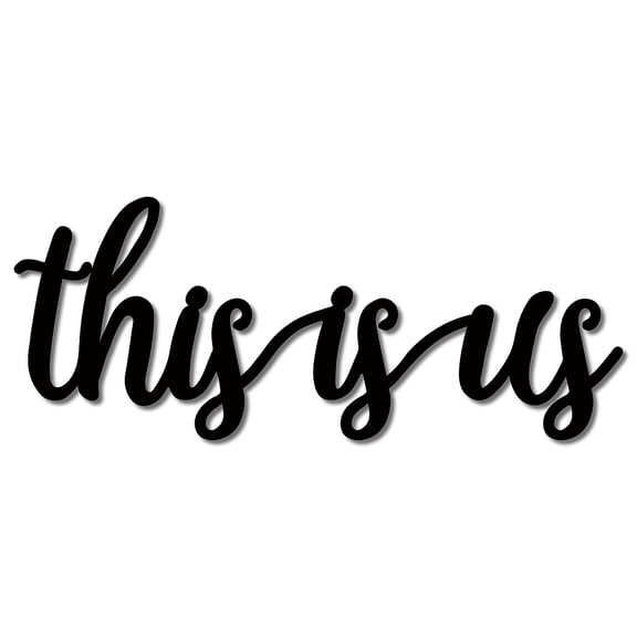 This Is Us Sign Wood Wall Decor Art Cutout Letter Word Laser Cut Unfinished Decorative Accessories Modern