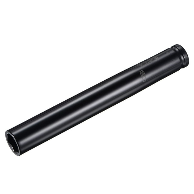 Uxcell 1/2" Drive de 18mm Socket Profundo, Acero CR-V Tratado Térmicamente 8" de Longitud, Tamaños Métricos de 6 Puntos