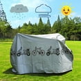 thumbnail image 6 of Bicycle Protective Cover | Outdoor Waterproof Bike Rain Cover With Lock Hole | Windproof Dustproof UV Resistant Durable Polyester | Fits Most Road & Mountain Bikes | 210x100 cm | Easy Storage, 6 of 9