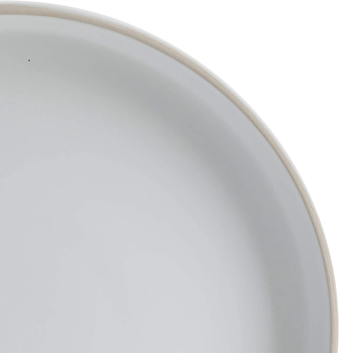 Colourfull Zuma 16 Piece Round Kitchen Dinnerware Set, Dishes, Plates, Bowls, Mugs, Service for 4, Matte Stoneware, White