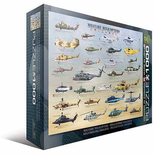Eurographics Jigsaw Puzzle 1000 Pc Military Helicopters # 60000088 