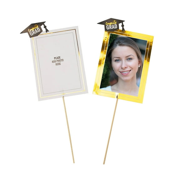 Fun Express Graduation Party Decor Celebration Centerpiece Sticks, 12 Pieces