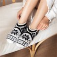 thumbnail image 5 of Fdrone Breathable and Lightweight Socks Women's Slipper Socks With Soft Cozy Lined Socks Winter Warm Fuzzy Non Slip Socks for Women Loose Socks for Women Girls Clothes, 5 of 7