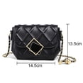 thumbnail image 2 of Bolso bandolera de diseñador mini con cadena acolchada, bolso de hombro para mujer, bolso de mano negro:;:;, 2 of 5