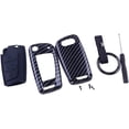 thumbnail image 3 of Applicable to jfqm Car Remote Key Case Cover Shell Carbon Fiber Style Fit for Audi A1 A3 A4 A5 A6 A8 Q3 Q5 Q7 S3 S4 S5 S6 S8 R8 RS4 TT Quattro, 3 of 7