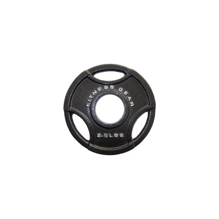 Fitness Gear 45 lbs Olympic Grip Weight Cast Iron Plate, Single