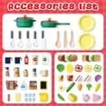 thumbnail image 4 of JoyStone 78PCS Large Kids Play Kitchen Set for Toddlers, 35.43 in Pretend Cooking Toy Kitchen with Interactive Menu, Water Play Coffee Maker, Lights Sounds Music for Kids 3+, Blue, 4 of 13