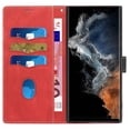 thumbnail image 3 of Nalacover for Samsung Galaxy S24 Ultra Wallet Case, Card Holder Flip Folio Cover with Kickstand Magnetic Clasp Shockproof Protective Stylish PU Leather Phone Case for Samsung Galaxy S24 Ultra, Red, 3 of 6