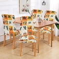 thumbnail image 2 of Yayeee 2 Pack Dining Chair Covers Stretch Parson Chairs Slipcovers Seat Protector, Cartoon Plants, 2 of 6
