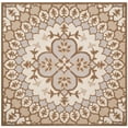 thumbnail image 2 of SAFAVIEH Bellagio Zoja Floral Wool Area Rug, Ivory/Dark Beige, 5' x 5' Square, 2 of 11