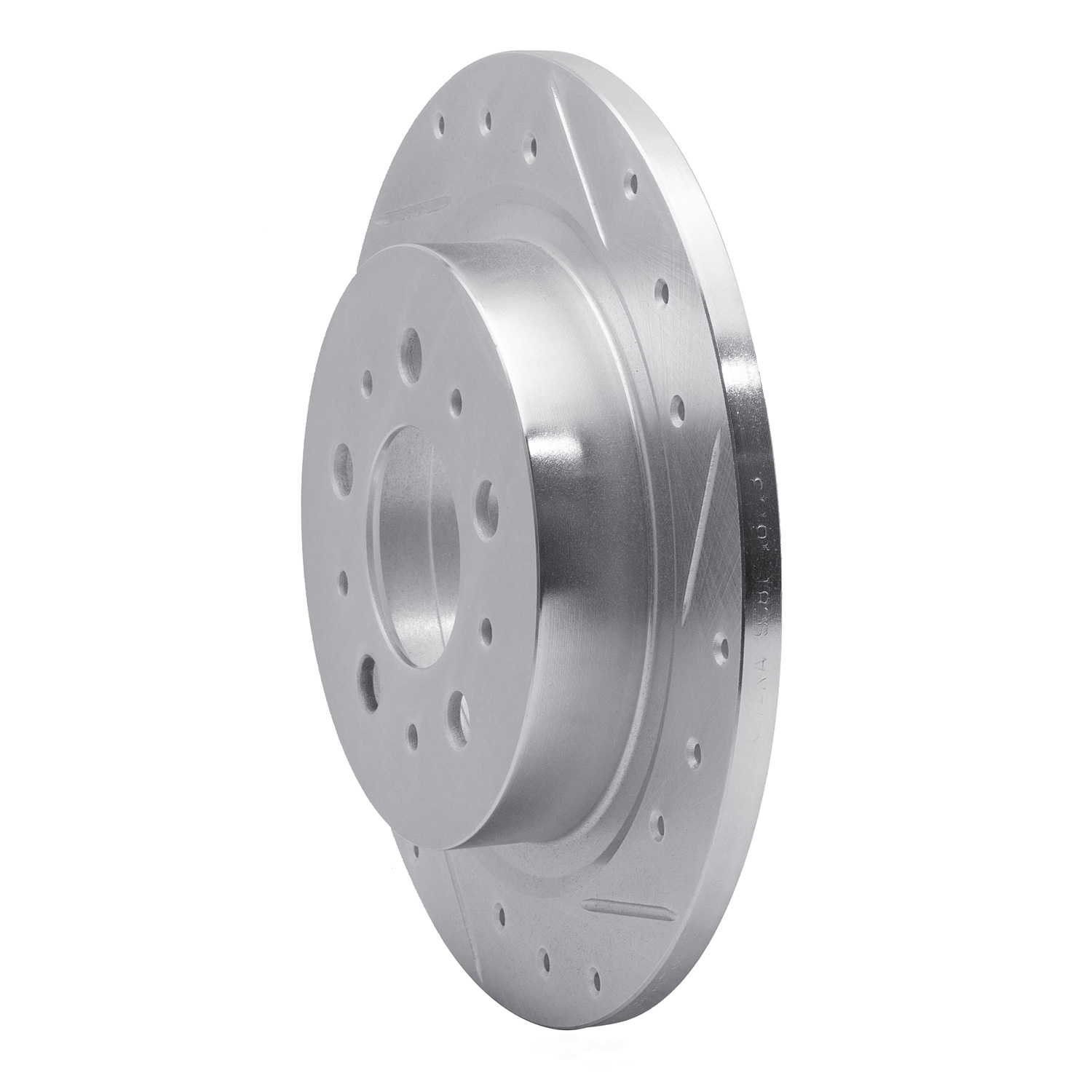 Dynamic Friction Company 631-27021R DFC Brake Rotor - Drilled And Slotted - Silver