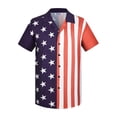 thumbnail image 3 of Camisas de hoja de arce para hombre, ropa con estampado 3D, camisa de playa hawaiana, camisetas de manga corta Y2k, ropa vintage informal, blusa con solapa, 3 of 5