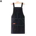 thumbnail image 2 of vnanda Washable Apron Apron Soft Durable Denim Cooking Apron with Large Pocket Kitchen Accessories for Chef Waiter Cafe Shop Barbecue Denim Apron, 2 of 8