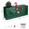 thumbnail image 6 of Artificial Christmas Tree Storage Bag - Fits Up to 7.5 Foot Holiday Xmas Disassembled Trees with Durable Reinforced Handles & Dual Zipper - Waterproof Material Protects from Dust, Moisture & Insects, 6 of 7