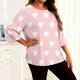 thumbnail image 2 of TaTaai Gradient Plus Size Long Sleeved T-shirt, Women's Round Neck Lightweight Top, All Seasons Garment, Casual Daily Party Dating Work Home Vacation Birthday Outfit, Hand Wash Gift, 2 of 6
