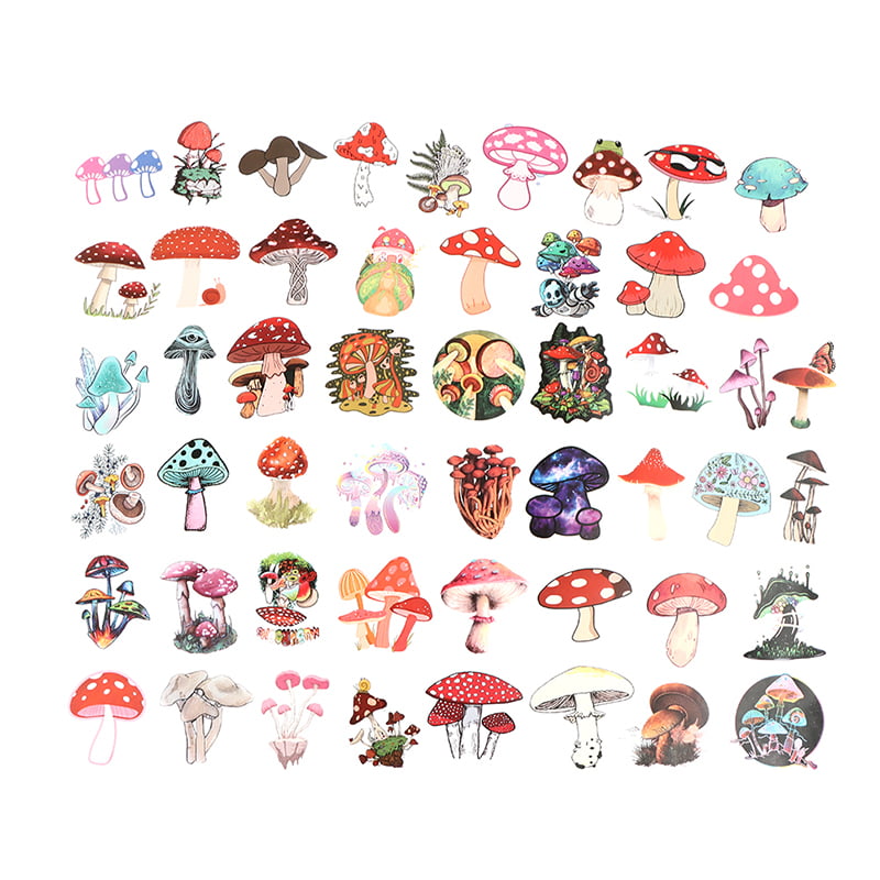 50PCS Skateboard Stickers bomb Vinyl Laptop Luggage Mushroom Sticker Lot S-kt 