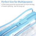thumbnail image 3 of TSA Approved Toiletry Bag - Clear Makeup Bag Waterproof Quart Size Bag, Travel Makeup Cosmetic Bag for Women Men, Carry on Airport Airline Compliant Bag, 3 Pack, Black, 3 of 5